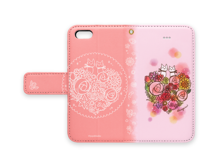 手帳型iPhoneケース - iPhone5 - ストラップ穴 あり