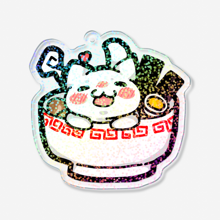ホログラムアクリルキーホルダー - 70 × 70mm