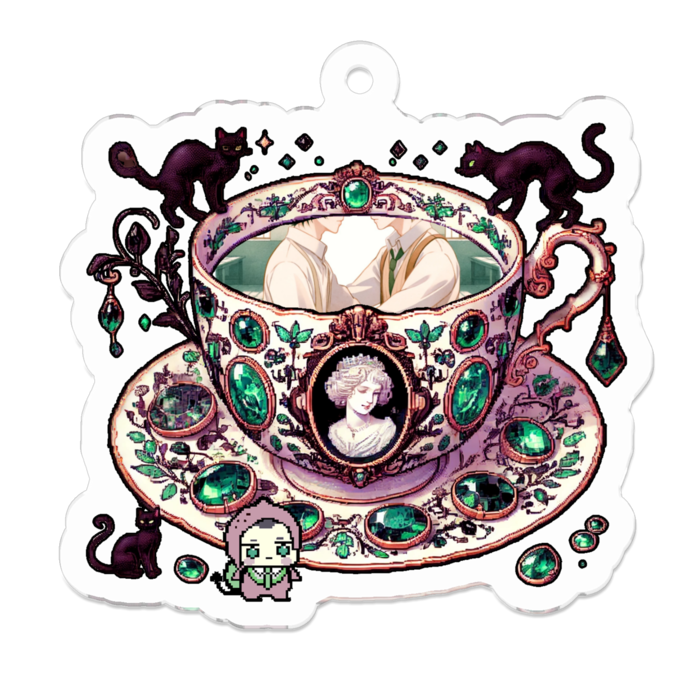 アクリルキーホルダー - 50 x 50 (mm)