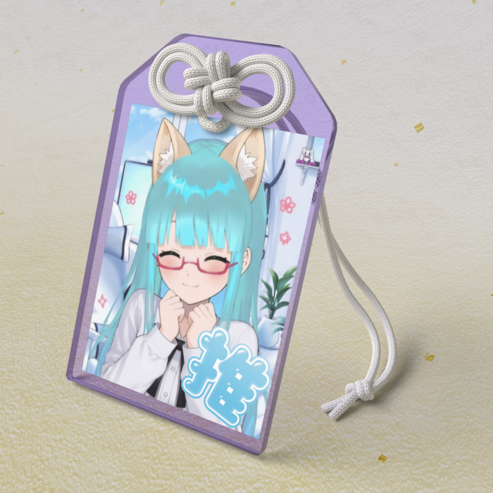 アクリルお守りD - 50 × 80mm