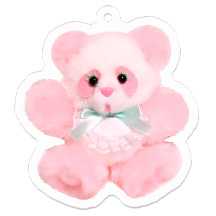 【C】Fancy Pandaアクキー - 50 x 50 (mm)