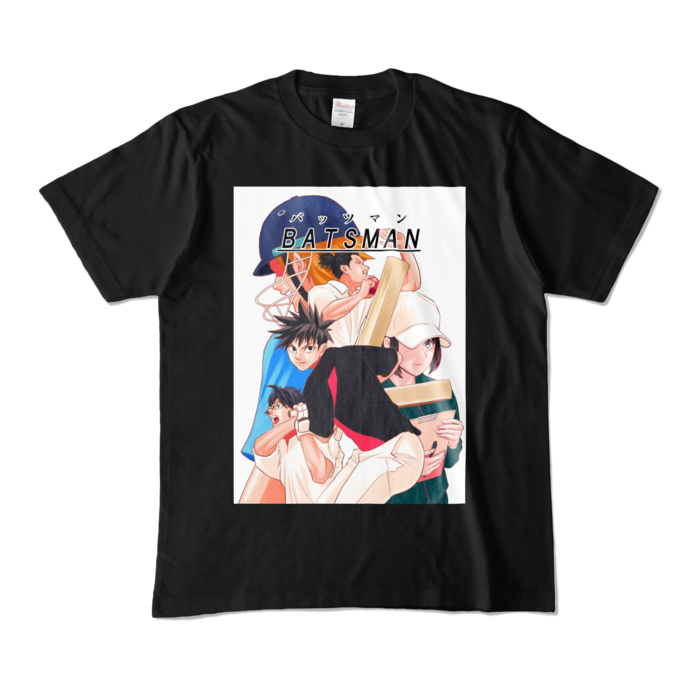 ブラック クリケットマンガtシャツ Batsman バッツマン 東町青従オンラインショップ Booth