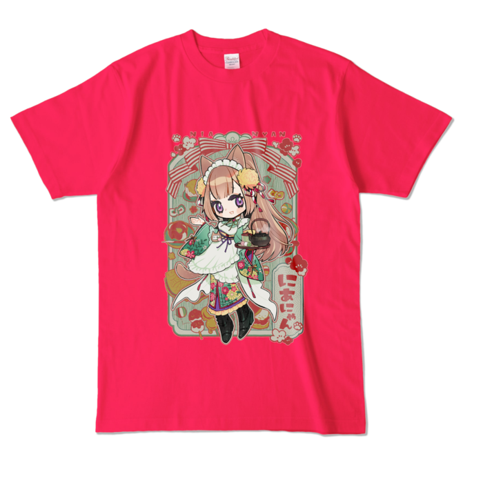 Color T-Shirt - L - Hot Pink