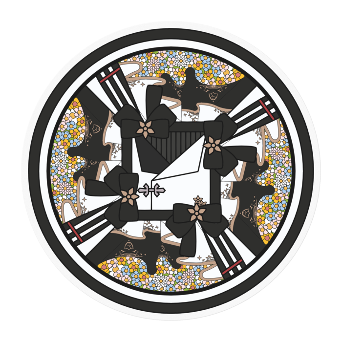 ステッカー - 100 x 100 (mm)