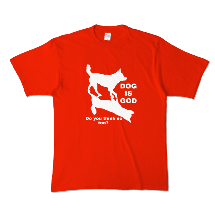 カラーTシャツ - XL - レッド (濃色)