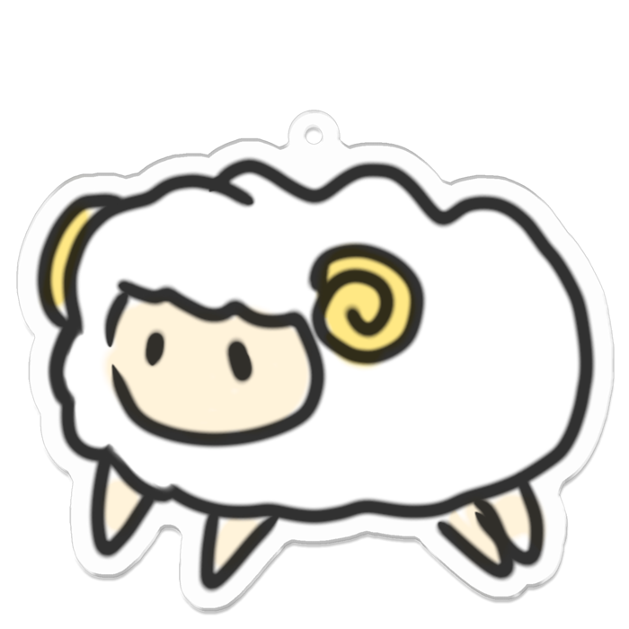 アクリルキーホルダー - 70 x 70 (mm)