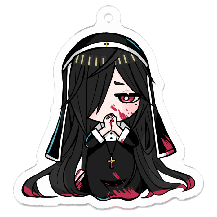 アクリルキーホルダー（コーティング） - 50 x 50 (mm)