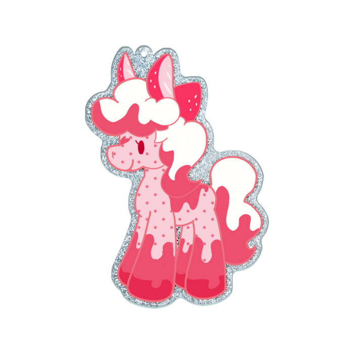 ラメアクリルキーホルダー - 100 × 100mm