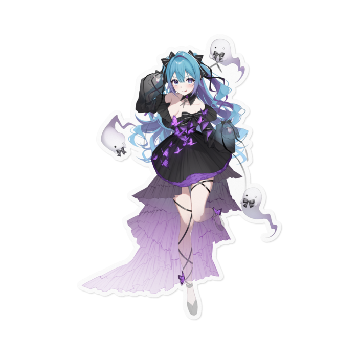 ステッカー - 160 x 160 (mm) ホワイト 👻付き