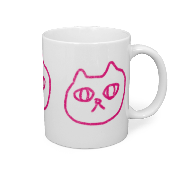 シンプル - マグカップ - 直径 8 cm / 高さ 9.5 cm
