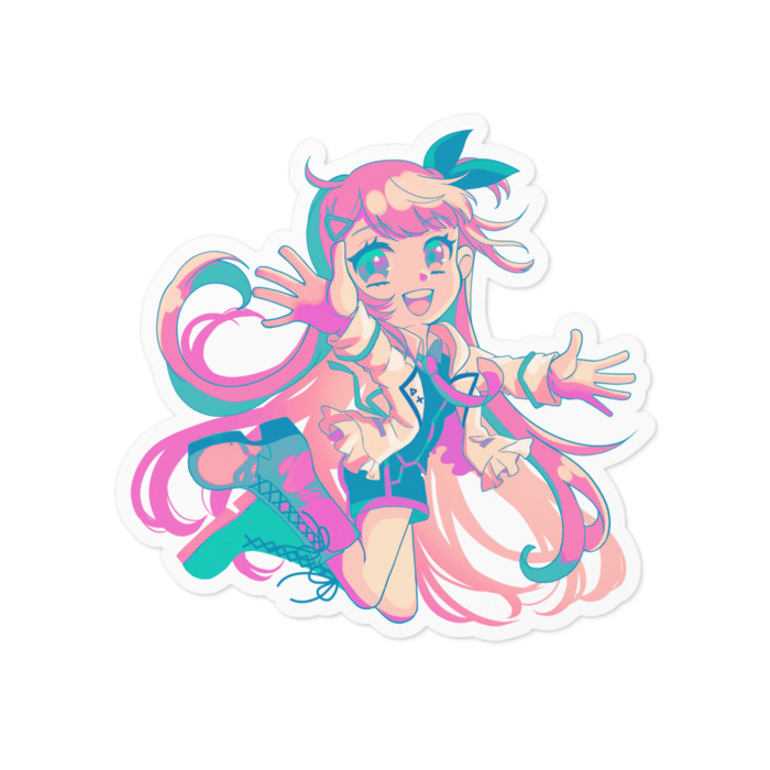 ステッカー - 100 x 100 (mm) - ホワイト