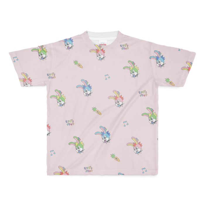 フルグラフィックTシャツピンク - M - 両面印刷(1)