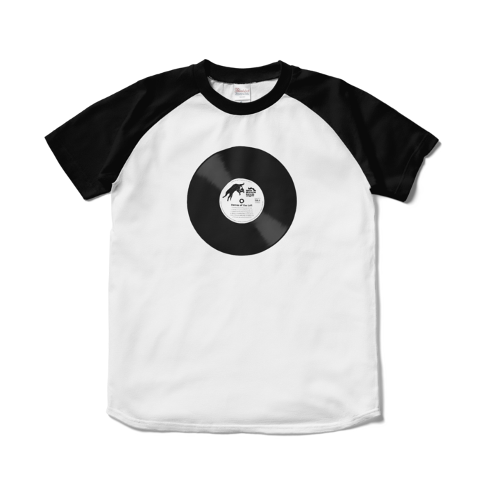 ラグランTシャツ - S - ホワイト×ブラック