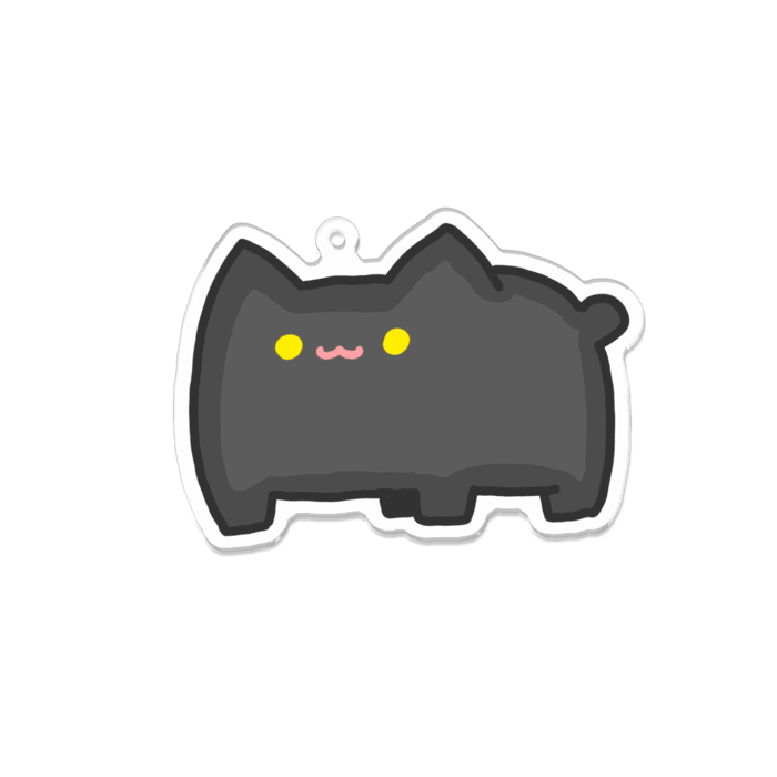 アクリルキーホルダー(黒)