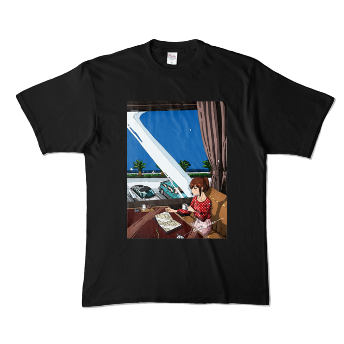 カラーTシャツ - XL - ブラック (濃色)