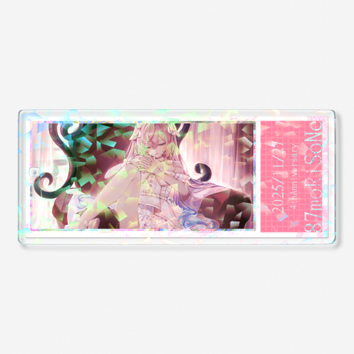 ホログラムアクリルキーホルダー - 100 × 100mm