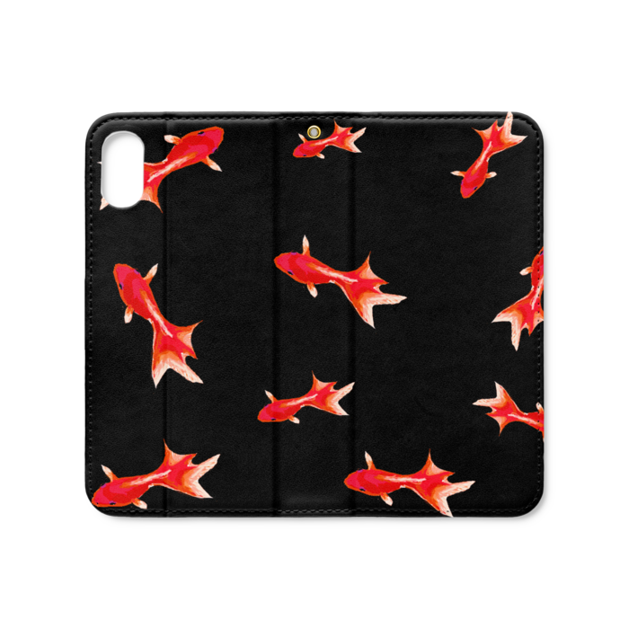 手帳型iPhoneケース（ベルトなし） - iPhone XS / X - ストラップ穴 あり