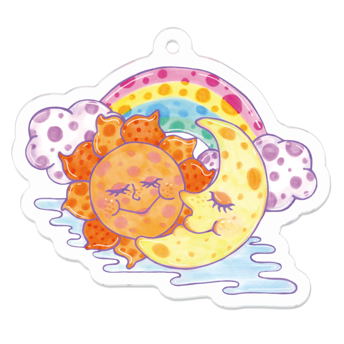 アクリルキーホルダー - 50 x 50 (mm)