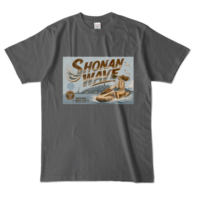 カラーTシャツ - L - チャコール (濃色)