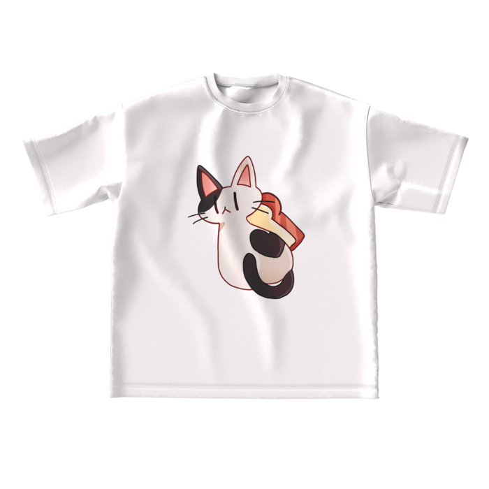 白ビッグシルエットTシャツ - L -
