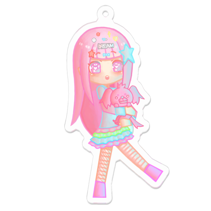 アクリルキーホルダー - 70 x 70 (mm)