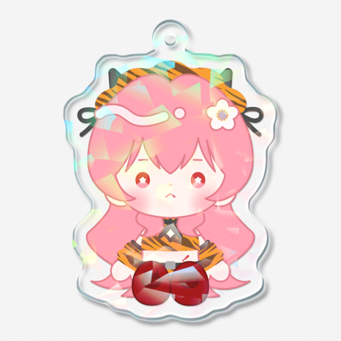 ホログラムアクリルキーホルダー - 50 × 50mm