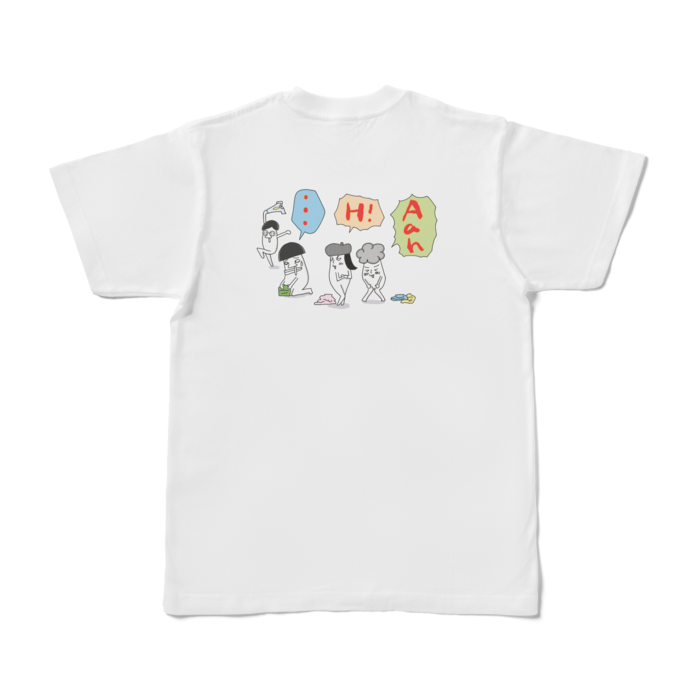 Tシャツ - S - 白(背面プリント)