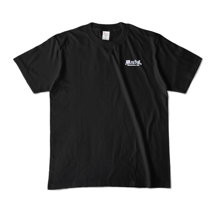 カラーTシャツ - M - (2.表面:ロゴ.裏面:笑顔背景あり)