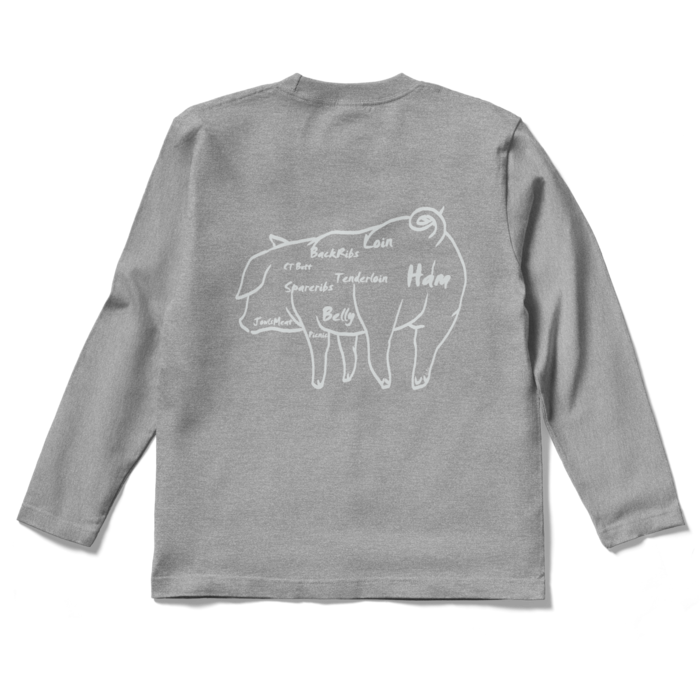 ロングスリーブTシャツ - S - 杢グレー