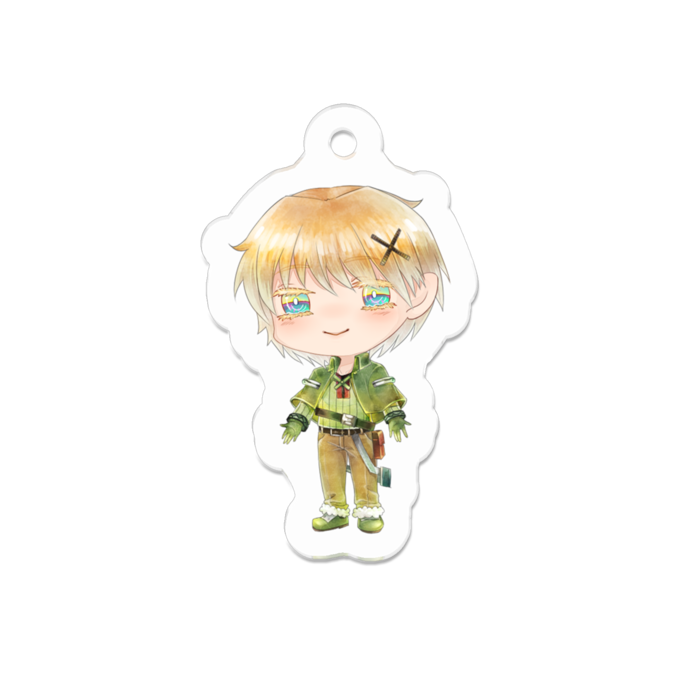 アクリルキーホルダーキール - 50 x 50 (mm)