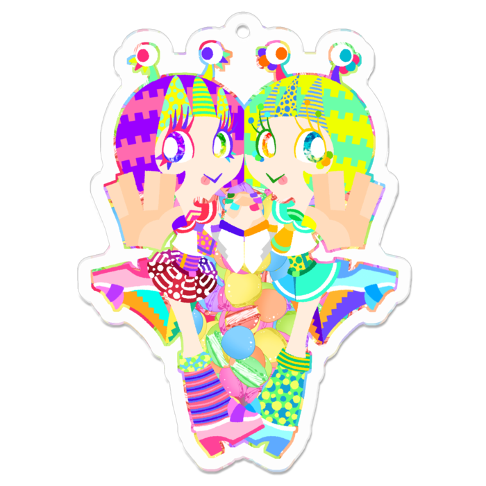 アクリルキーホルダー - 70 x 70 (mm)