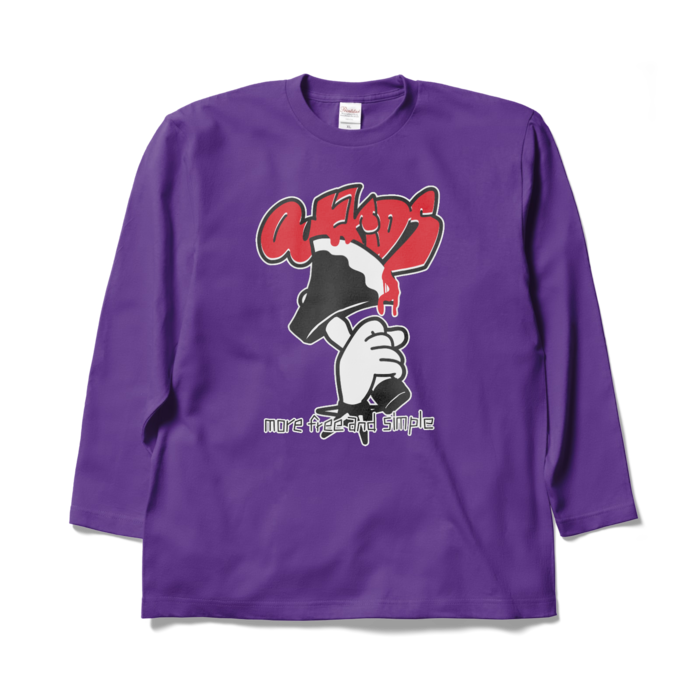 ロングスリーブTシャツ - XL - パープル