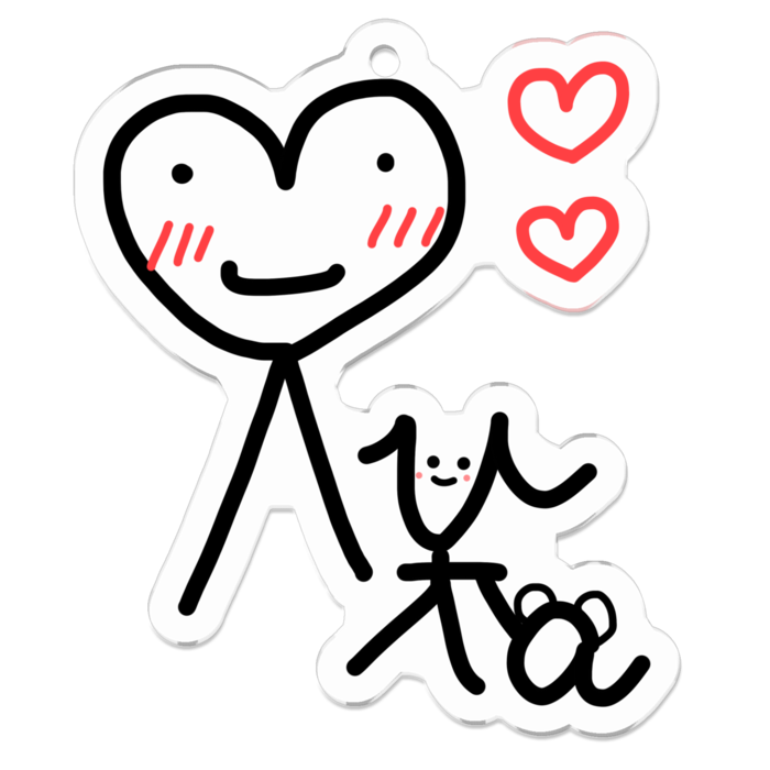 アクリルキーホルダー - 50 x 50 (mm)