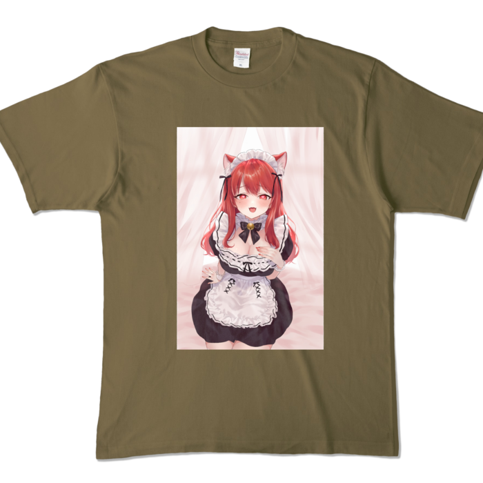 カラーTシャツ - XL - オリーブ (濃色)