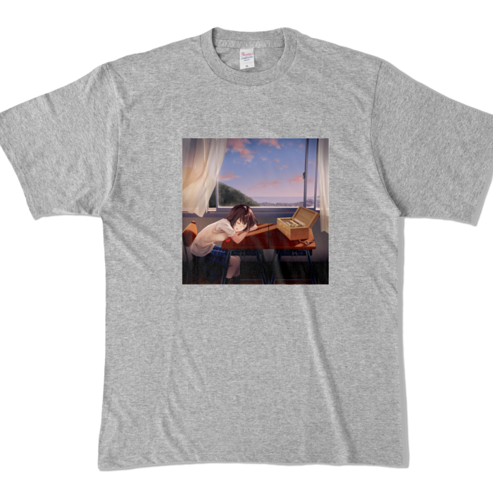 カラーTシャツ - XL - 杢グレー (濃色)