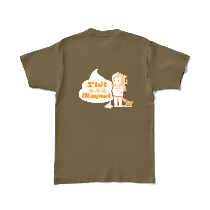 カラーTシャツ - L - オリーブ （濃色）