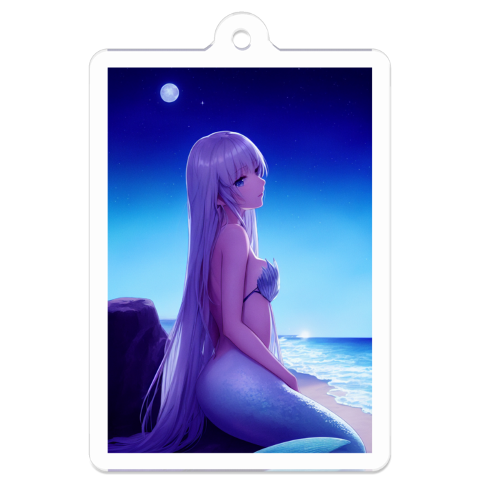 海の姫（深夜） - 50 x 50 (mm)