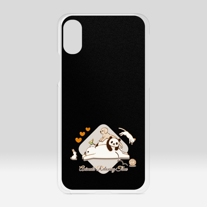 クリアiPhoneケース　黒色　iPhone X / XS
