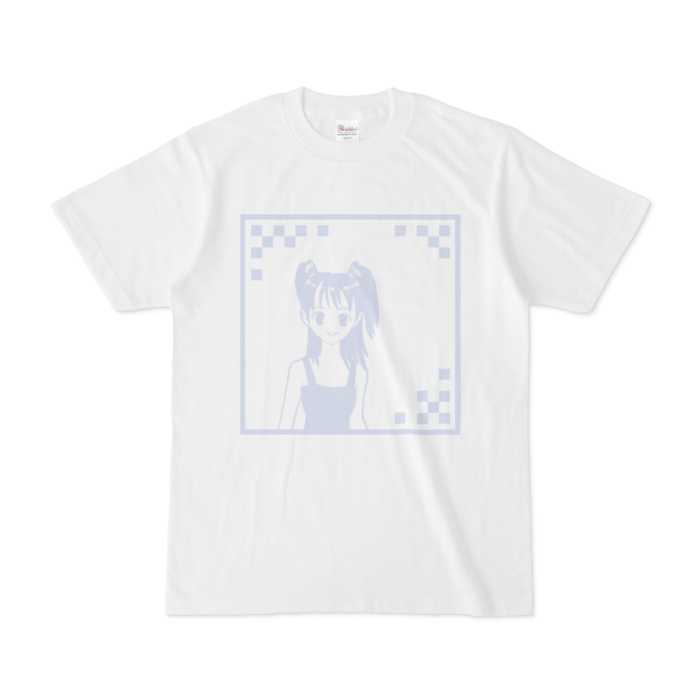 Tシャツ - S - 白（青プリント）