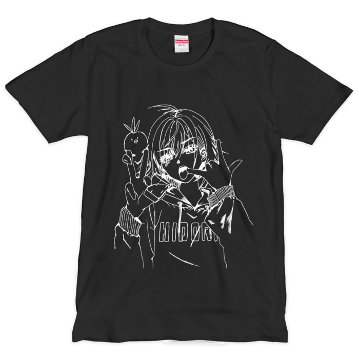 Tシャツ（シルクスクリーン印刷） - L - ブラック