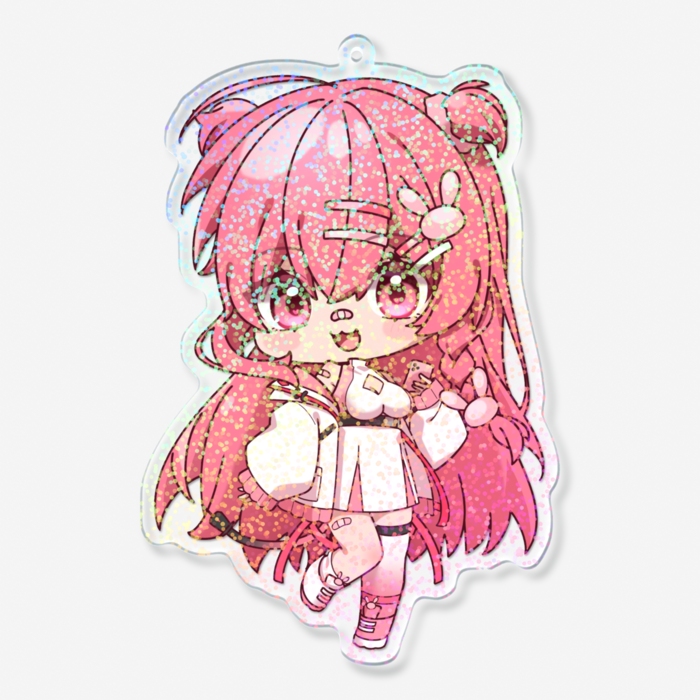 ホログラムアクリルキーホルダー - 100 × 100mm