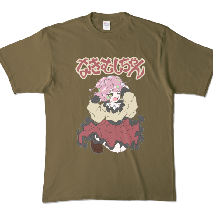 カラーTシャツ - XL - オリーブ (濃色)