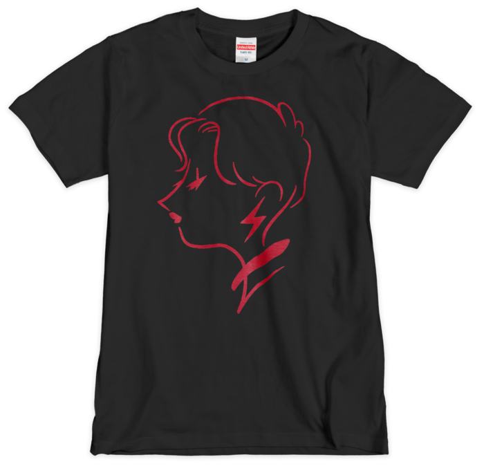 RAITA MAMA シルクスクリーンTシャツ - M - ブラック