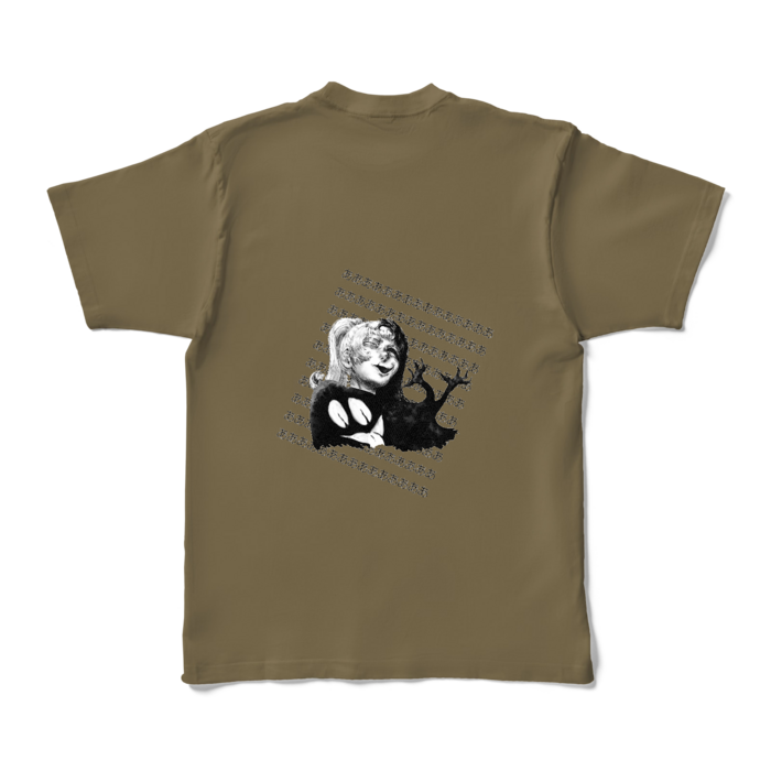 カラーTシャツ - XL - オリーブ （濃色）