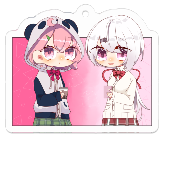 アクリルキーホルダー - 50 x 50 (mm)