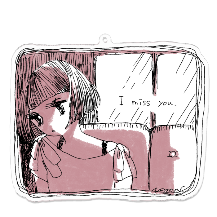 アクリルキーホルダー - 100 x 100 (mm)