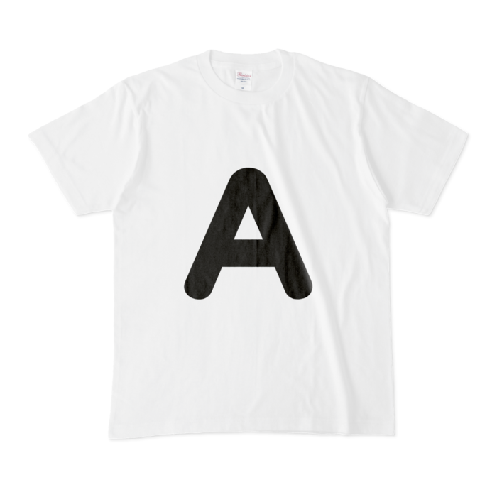 「A」(大文字)Tシャツ - M - 白