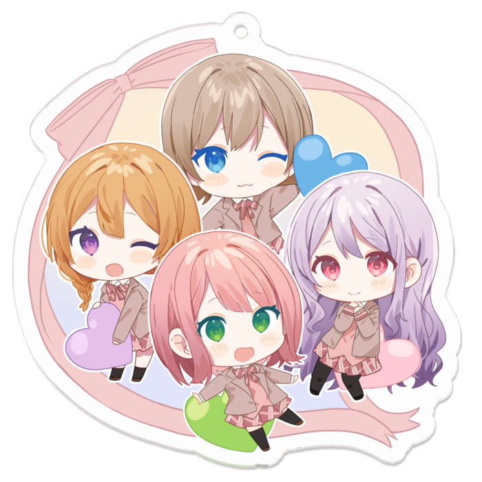 アクリルキーホルダー - 70 x 70 (mm)