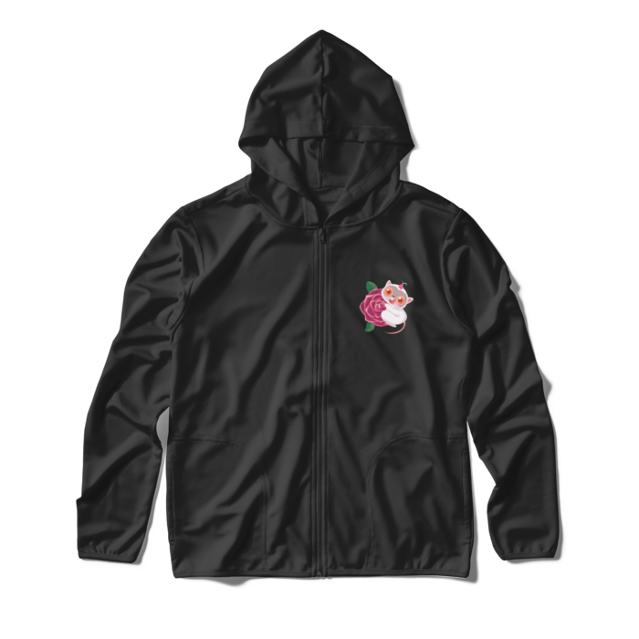 ジップパーカー - M - ブラック