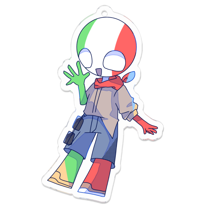 アクリルキーホルダー - 70 x 70 (mm)